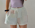 Quilted Pastel Shorts