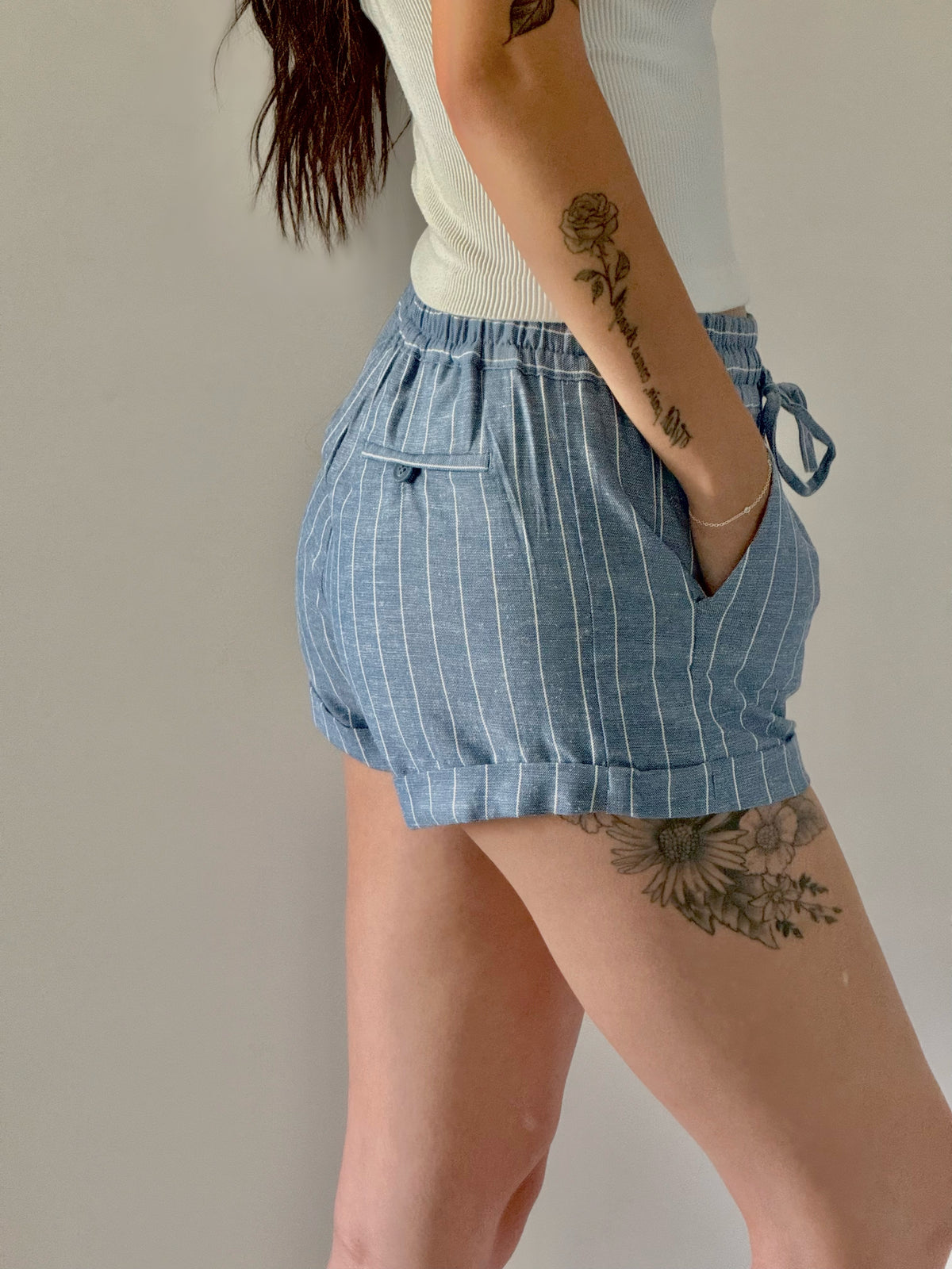 Linen Blend Shorts